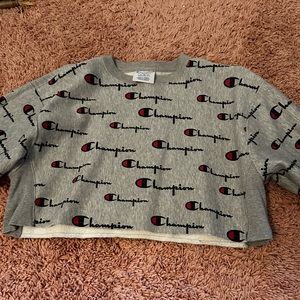 cropped champion sweater